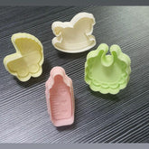 مجموعة بلاستيك قطاعات المواليد من 4 قطع